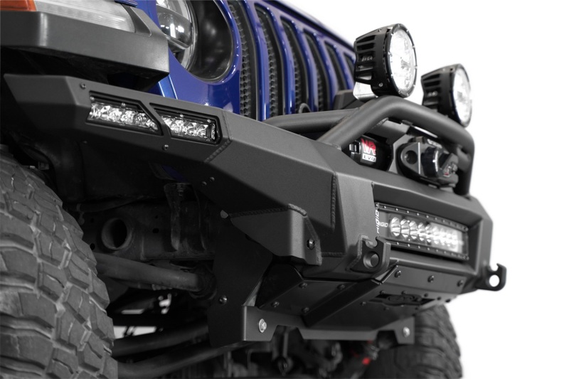 Jeep Gladiator JT Bumper - Rear - Addictive Desert Designs - Phantom Winch - Hammer Black - `18-`24
